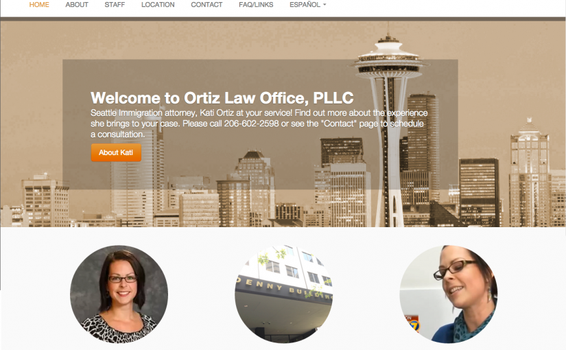 Ortiz Law Office: WordPress website